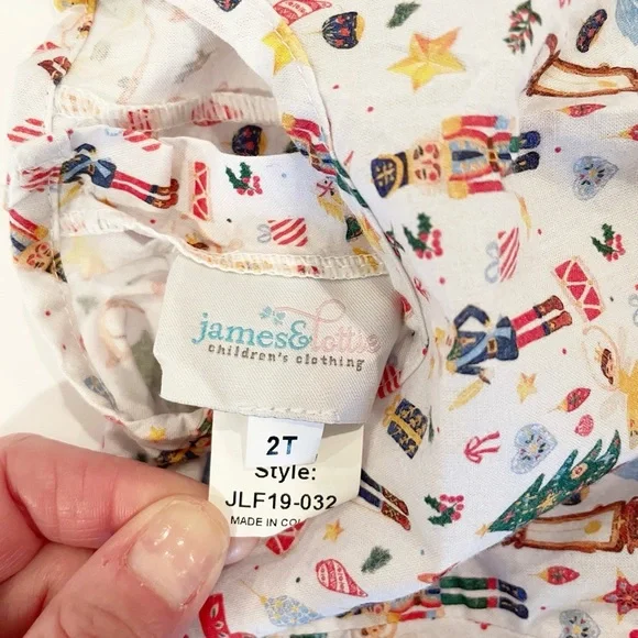 James & Lottie 2T Nutcracker Print Dress - Picture 3 of 8